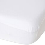 Drap housse imperm�able 2 en 1 blanc