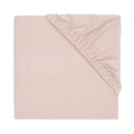 Drap housse jersey en coton rose