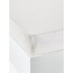 Drap housse lapin romantique ivoire / rose