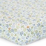 Drap housse lit b�b� forest treasures (60 x 120 cm) bleu