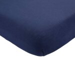 Drap housse oeko - tex� standard 100 bleu marine