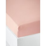 Drap - housse uni bb rose ple