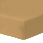 Drap - housse uni en coton, coton lav miel