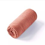 Drap housse uni en gaze de coton terracotta Drap housse uni en gaze de coton terracotta