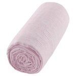 Drap housse uni en gaze de coton vieux rose Drap housse uni en gaze de coton vieux rose