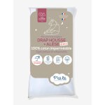 Drap magique 2 en 1 : drap - housse / al�se p'tit lit blanc