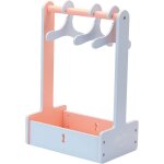Dressing en bois pour poupe bleu