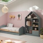 Dressing ouvert forme maison - gamme l�onie vert kaki