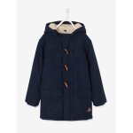 Duffle - coat garon en drap de laine doubl sherpa encre