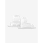 Duo de becs de succion anti - fuite transparent
