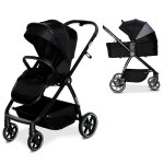 Duo poussette et nacelle rodas noir