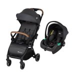 Duo poussette naissance citadine et sife auto sunlite duo graphite mineral