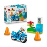 Duplo la moto de police bleue 10471 multicolore