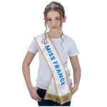 Echarpe et diad�me miss france blanc