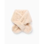 charpe en peluche douce synthtique avec ouverture gris clair