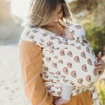 Echarpe de portage boba wrap serenity rainbows multi - coloured