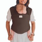 �charpe de portage en coton biologique tricot slen chocolat