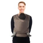 charpe de portage en coton biologique tricot slen taupe