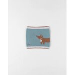 Echarpe tube renard turquoise Echarpe tube renard turquoise