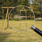 Echelle de corde pour portique 2. 20 � 2. 30 m beige