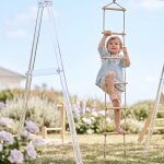 Echelle de corde pour portique balan�oire 1. 90 m pour enfants beige