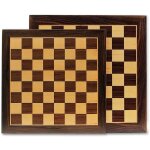 Echiquier en marqueterie marron
