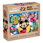 Eco - puzzle 24 pcs mini double face mickey multicolore