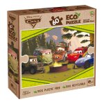 Eco - puzzle 60 pcs double face cars multicolore
