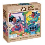 Eco - puzzle 60 pcs double face stitch multicolore