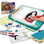 �cole de dessin avec table lumineuse vaiana 2 kit cr�atif pour enfants multicolore