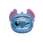 �couteurs bluetooth stitch avec �tui de chargement rotatif � 3 faces et cha�ne incluse bleu
