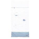Edredon lit b�b� en coton - blue baleine blanc / bleu