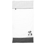 Edredon pour lit en coton - chao chao blanc / noir