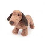 Edward le teckel en peluche 19 cm marron