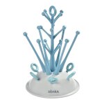 Egoutte biberon arbre grande capacité 6 biberons bleu Egoutte biberon arbre grande capacité 6 biberons bleu