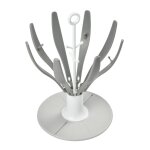 Egoutte biberons pliable compact et nomade capacit� 8 biberons gris