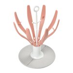 Egoutte biberons pliable compact et nomade capacit� 8 biberons rose