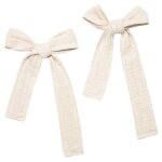Embrasses attaches � nouer pour ciel de lit cabane beige