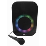 Enceinte bluetooth iparty avec micro et effets lumineux multicolores multicolore