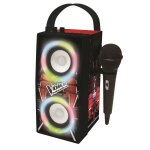 Enceinte bluetooth portable avec micro et effets lumineux the voice multicolore