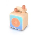 Enceinte karaoke avec 2 micros sans fil beige
