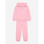 Ensemble 2 pices gilet  capuche et bas rose