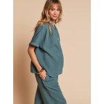 Ensemble 2 pi�ces grossesse et allaitement vert d'eau