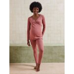 Ensemble 2 pi�ces pyjama grossesse et allaitement coton biologique * vieux rose