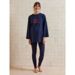 Ensemble 2 pices pyjama de grossesse mon amour marine