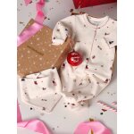 Ensemble 3 pi�ces b�b� coffret cadeau no�l �cru