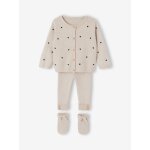 Ensemble 3 pi�ces b�b� fille beige chin�