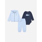 Ensemble 3 pièces body gilet À capuche et bas bleu clair Ensemble 3 pièces body gilet À capuche et bas bleu clair