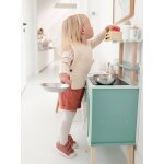 Ensemble 4 pices bb : t - shirt + short + pull + collant vieux rose