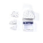 Ensemble accessoires 100% coton b�b� gar�on imprime bleu